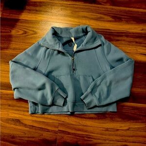 Scuba oversized funnel neck half zip, size M/L.